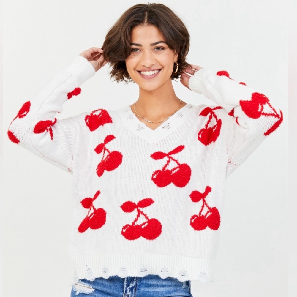 ALTAR’D STATE Cherry Sweater 🍒